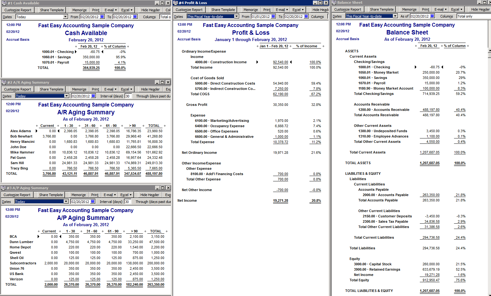 Quickbooks Balance Sheet Report With Quick Book Reports Templates
