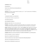 Rate Of Photosynthesis Lab Report Template 15 Intended For Lab Report Conclusion Template