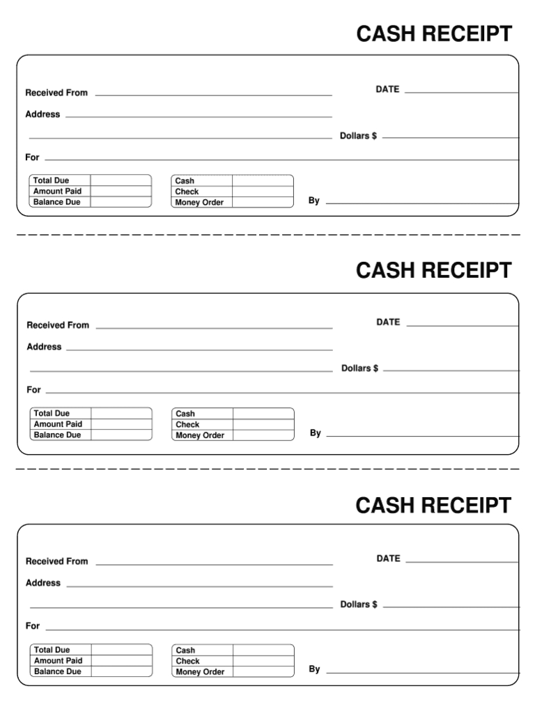 Receipt Template – Fill Out And Sign Printable Pdf Template | Signnow ...