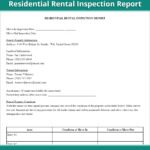 Rental Inspection Report | Property Inspection Checklist inside Property Management Inspection Report Template