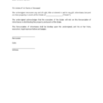 Renunciation Of Inheritance | Templates At Inside Blank Legal Document Template