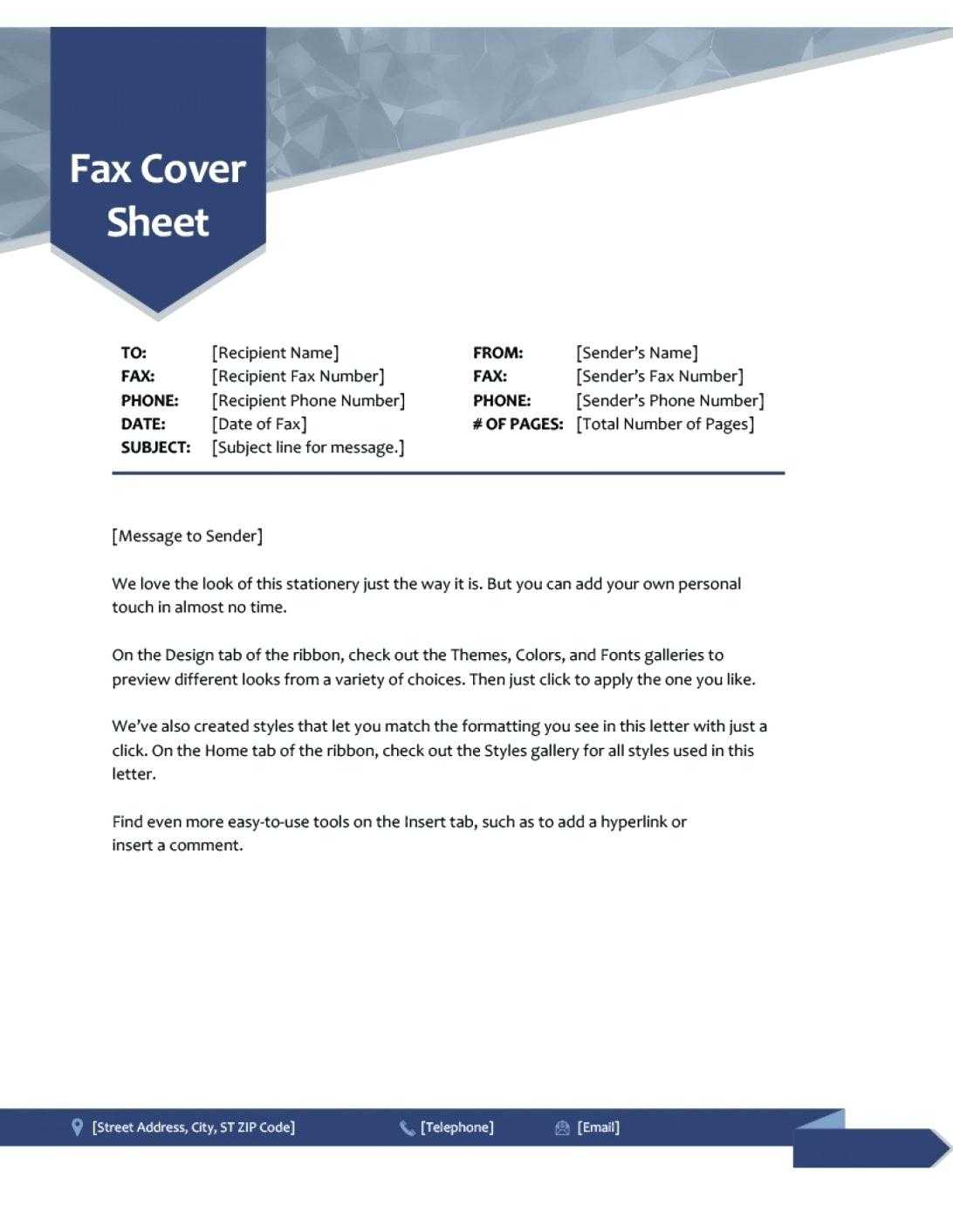 Resume Free Cover Letter Samples In Word Extraordinary Within Fax Template Word 2010