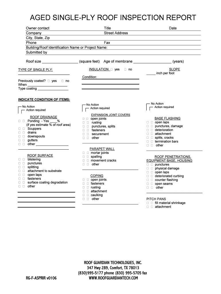 Roof Inspection Report Template Word – Fill Online Throughout Roof Inspection Report Template