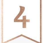 Rose Gold Banner Template Free Printable – Letter H Rose Inside Printable Letter Templates For Banners