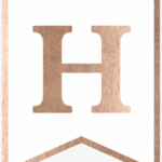 Rose Gold Banner Template Free Printable – Plywood Intended For Printable Banners Templates Free