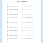 Rv Checklists: 6 Printable Packing Lists | Campanda In Blank Packing List Template