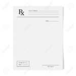 Rx Pad Template. Medical Regular Prescription Form With Blank Prescription Pad Template