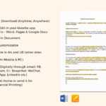 Sales Proposal Template In Google Word Document Templates