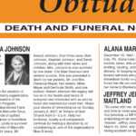 Sample Obituary Formats | Lovetoknow Inside Obituary Template Word Document