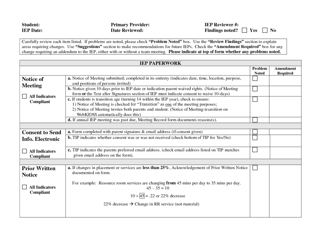 progress report examples for special education students