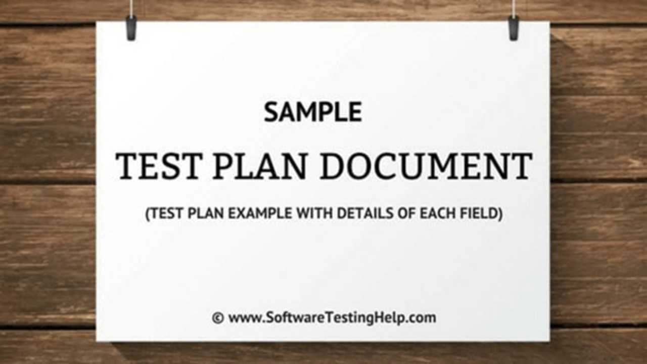 Sample Test Plan Document (Test Plan Example With Details Of With Regard To Software Test Plan Template Word