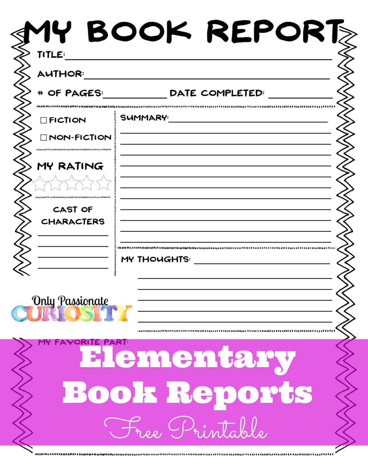 book reports examples