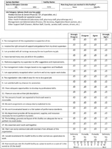 Satisfaction Of Employees In Health Care (Sehc) Survey pertaining to Employee Satisfaction Survey Template Word