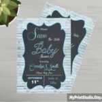Save The Date Baby Shower Card Template Made In Ms Word Throughout Save The Date Templates Word