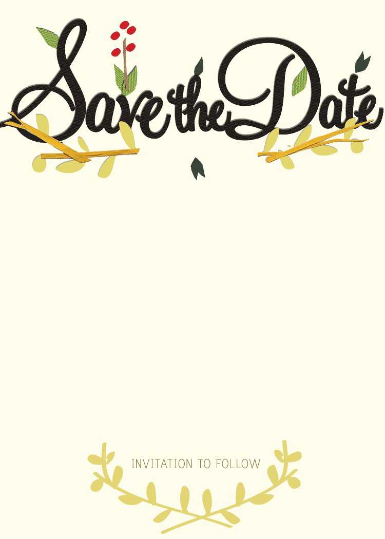 Save The Date Clipart Wedding In Save The Date Template Word