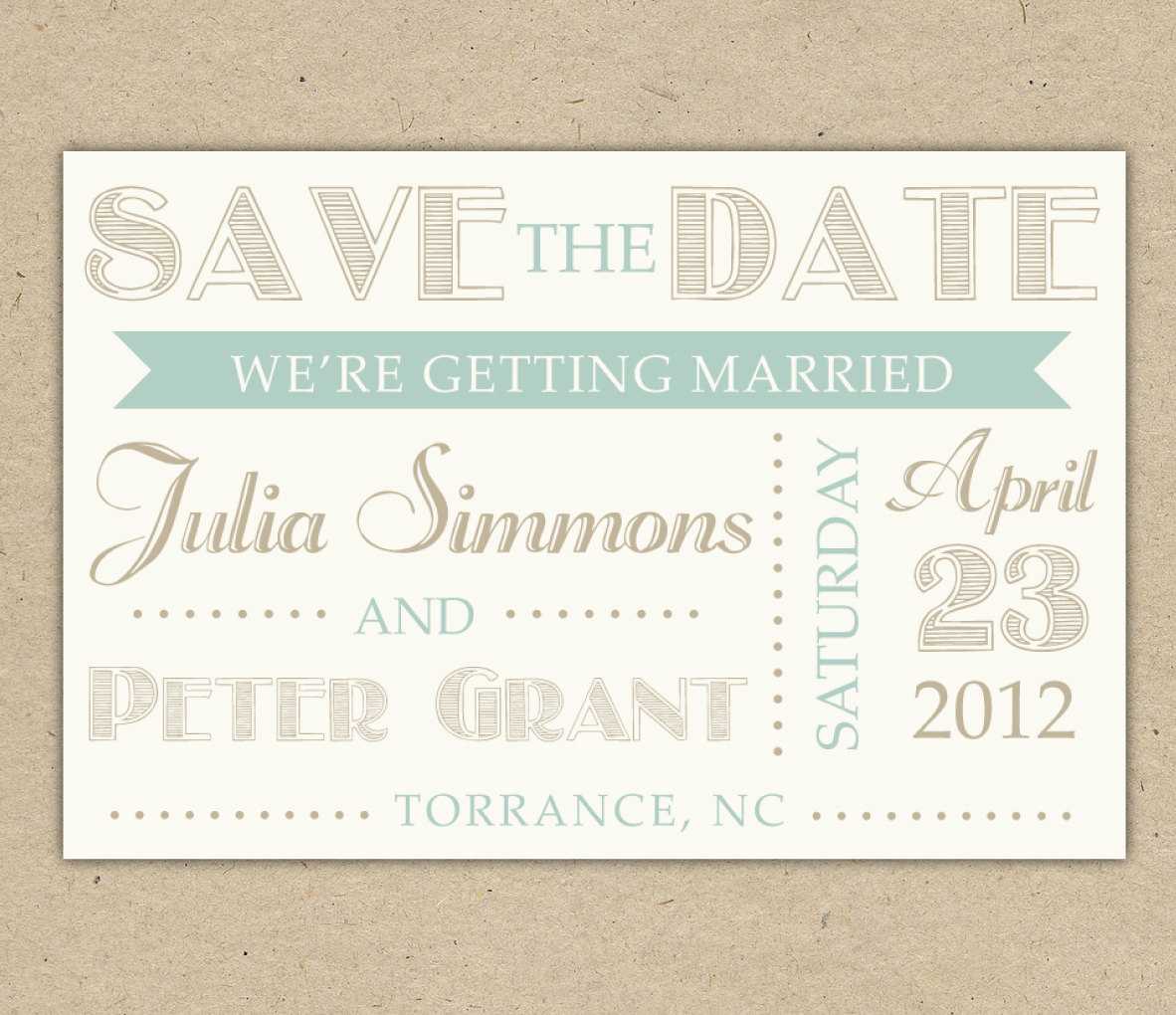 Save The Date Templates | E Commercewordpress In Save The Date Templates Word
