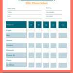 School Report Card Template – Visme Intended For Blank Report Card Template