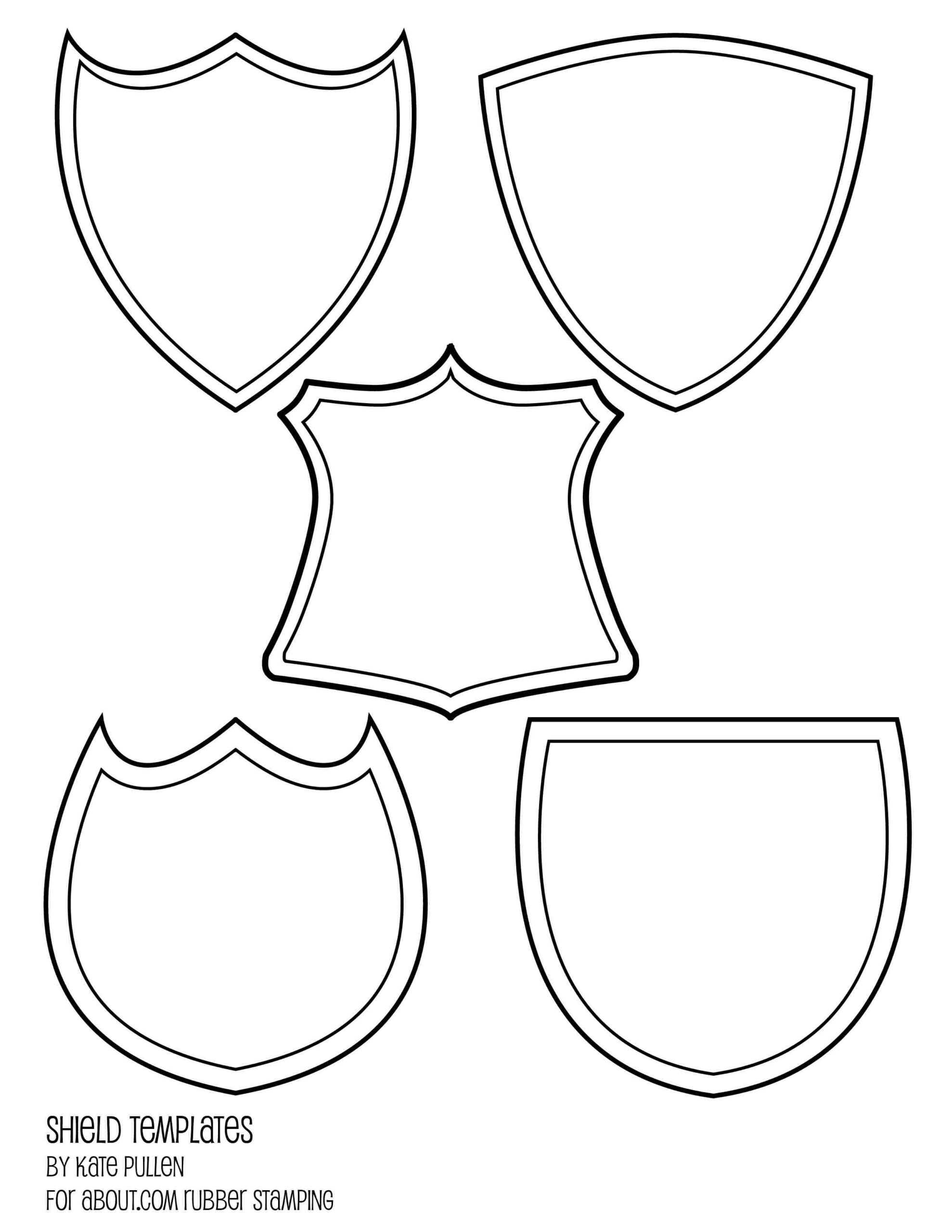 Shield Template Free Download Clip Art – Webcomicms With Regard To Blank Shield Template Printable