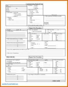 Shift Change Report Template for Nursing Handoff Report Template
