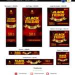 'shopping & E Commerce | Black Friday Sale' – Animated Banner №74129 Within Animated Banner Template