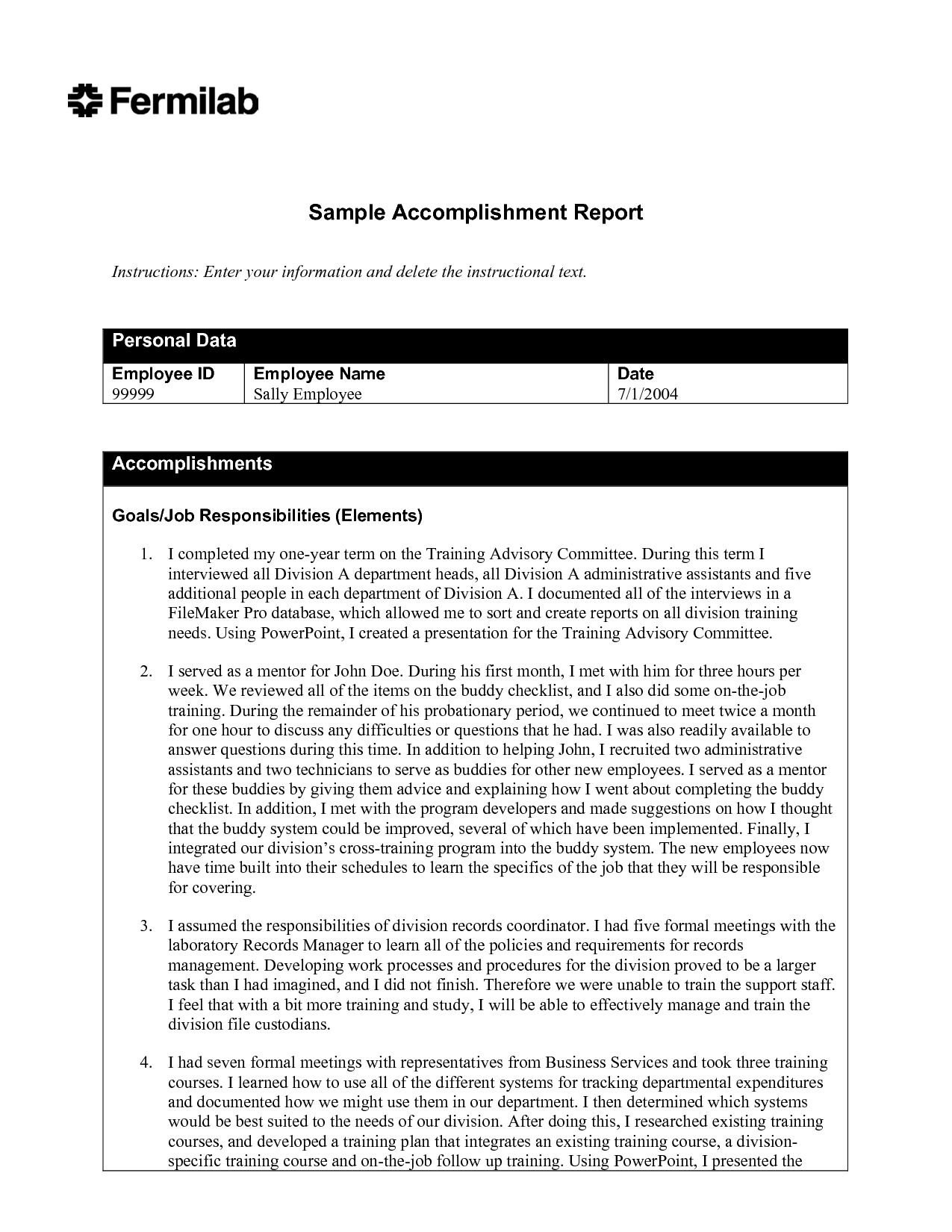 Simple Accomplishment Report Template Sample : V M D Inside Simple Report Template Word