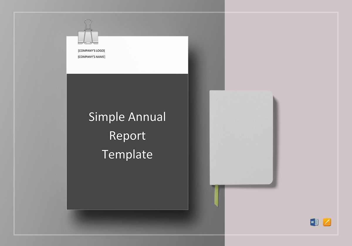 Simple Annual Report Template Inside Simple Report Template Word