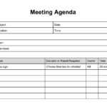 Simple Meeting Notes Template Minutes Pertaining To Agenda Template Word 2010