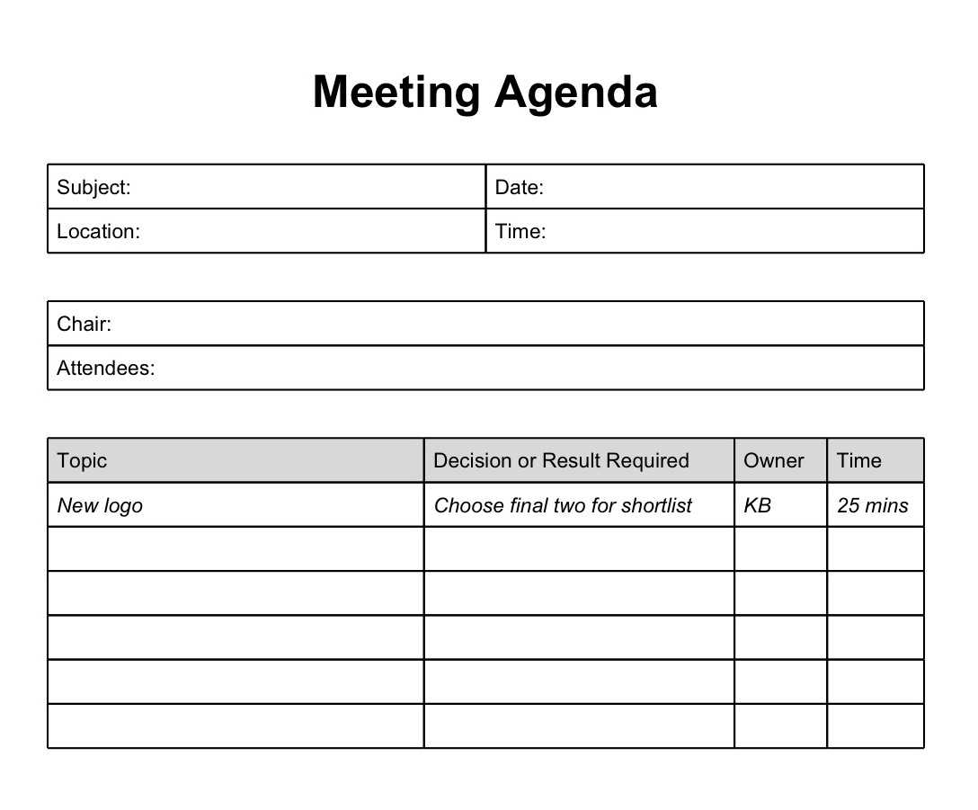 Simple Meeting Notes Template Minutes Pertaining To Agenda Template Word 2010