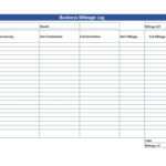 Simple Mileage Log – Free Mileage Log Template Download For Mileage Report Template