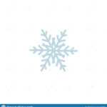 Snowflake Icon. Template Christmas Snowflake On Blank Inside Blank Snowflake Template
