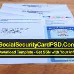 Social Security Card Psd Template Collection 2020 Within Blank Social Security Card Template Download