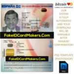 Spain Id Card Template Psd Editable Fake Download Regarding Blank Social Security Card Template Download