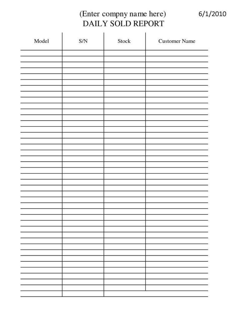 Spreadsheet Daily Es Report Template Free For Excel Download For Daily Activity Report Template