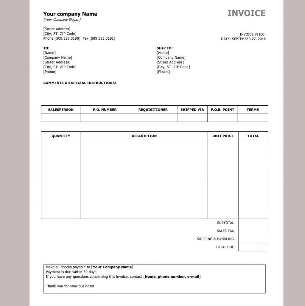 Spreadsheet Free Invoice Template Excel Download Uk Throughout Free Downloadable Invoice Template For Word