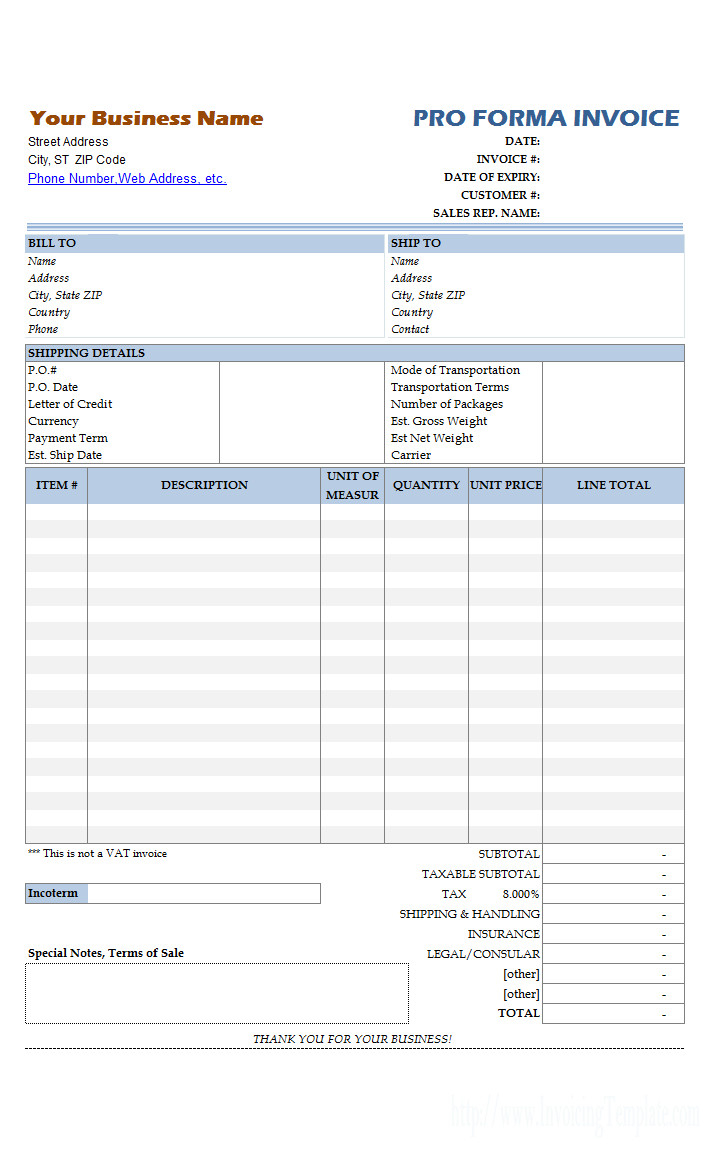 Spreadsheet Pro Forma Commercial Real Estate Template Excel Throughout Free Proforma Invoice Template Word