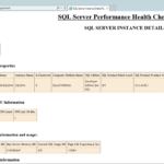Sql Server Health Check Using Powershell And T Sql Inside Sql Server Health Check Report Template