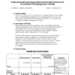 Standard Evaluation Report | Templates At Pertaining To Closure Report Template