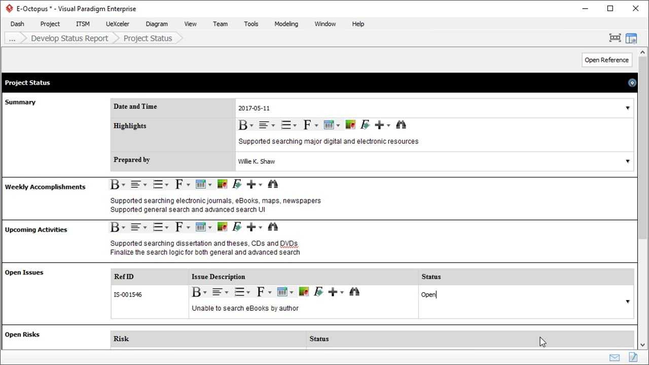 Status Report Template – Project Management With Regard To Project Manager Status Report Template