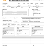 Student Registration Form – 5 Free Templates In Pdf, Word Pertaining To Registration Form Template Word Free