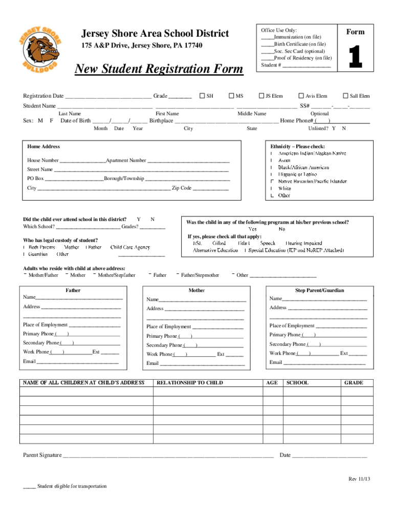 Student Registration Form – 5 Free Templates In Pdf, Word Pertaining To Registration Form Template Word Free