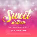 Sweet 16 Free Vector Art - (18,593 Free Downloads) pertaining to Sweet 16 Banner Template