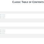 Table Of Content Templates For Powerpoint And Keynote Intended For Word 2013 Table Of Contents Template
