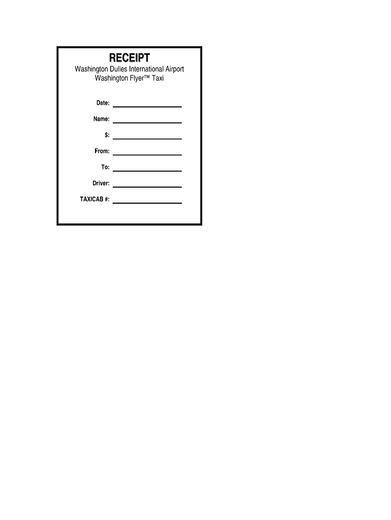 Taxi Receipt Generator - Fill Online, Printable, Fillable For Blank Taxi Receipt Template
