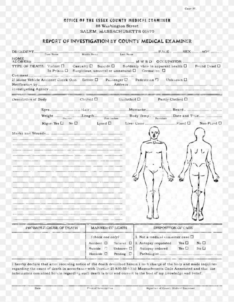 Autopsy Report Template Best Professional Templates