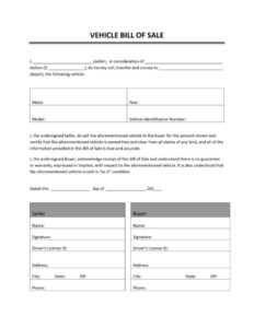 Template Bill Of Sale For Car | Tagua pertaining to Car Bill Of Sale Word Template