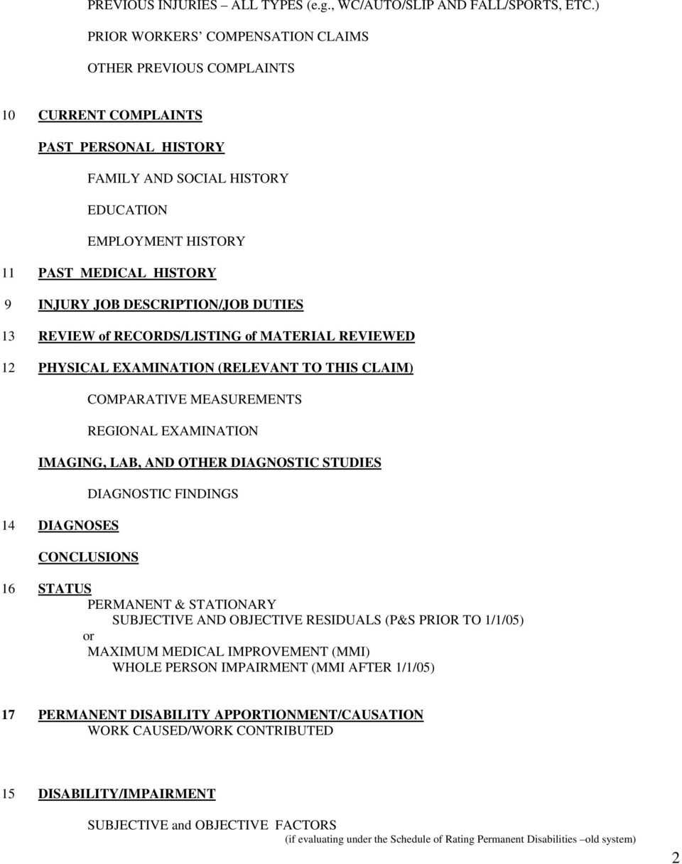 Template Medical Legal Report  Workers Compensation – Pdf With Medical Legal Report Template