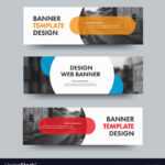 Template Of Horizontal Web Banners With Round And Throughout Product Banner Template
