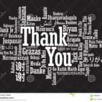 Thank You Word Cloud Stock Vector. Illustration Of Thanks Intended For Free Word Collage Template