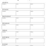 The Best Free Printable Meal Plan Template | Chavez Blog with regard to Blank Meal Plan Template
