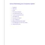 The School Monitoring And Evaluation System Pages 1 – 50 In M&e Report Template